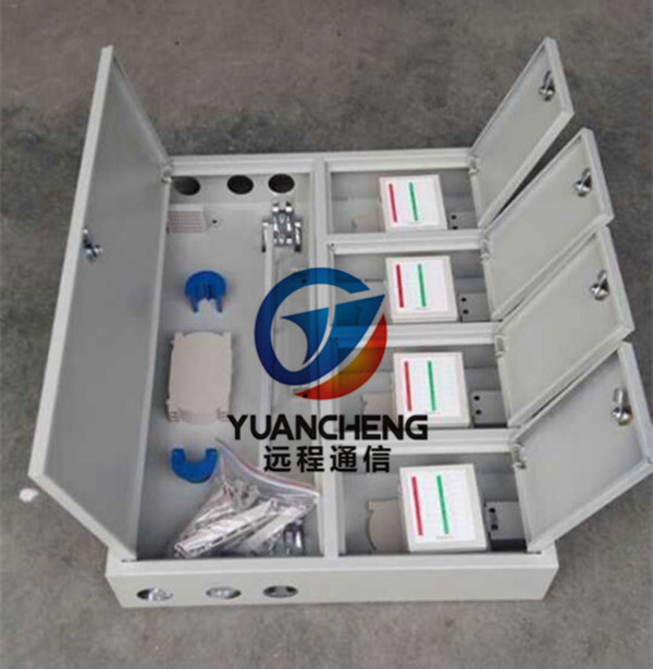 48芯三网合一光纤楼道箱二槽位四槽位