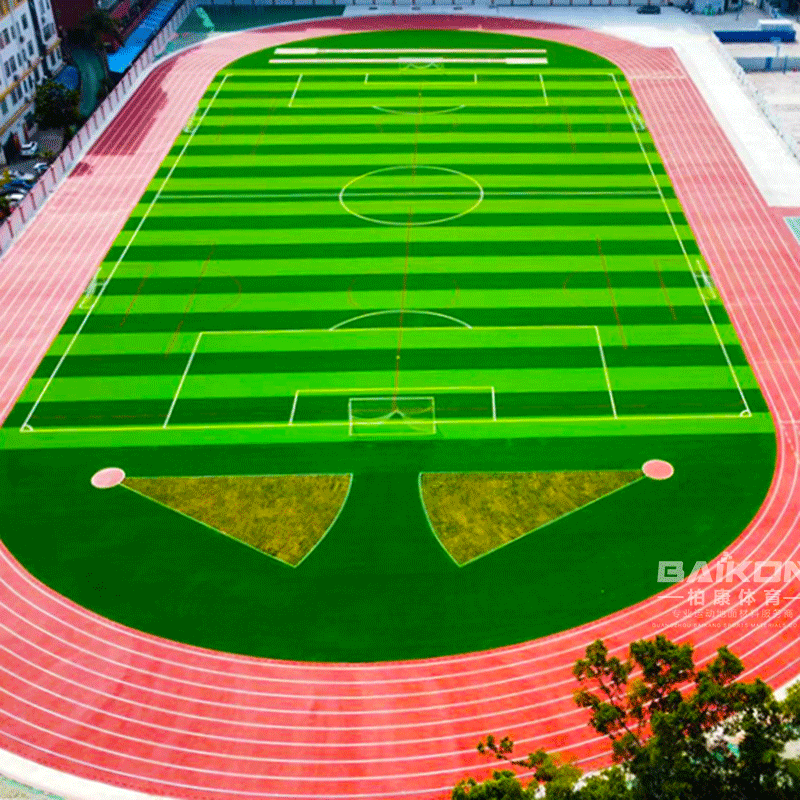 广州花都中学混合型塑胶跑道